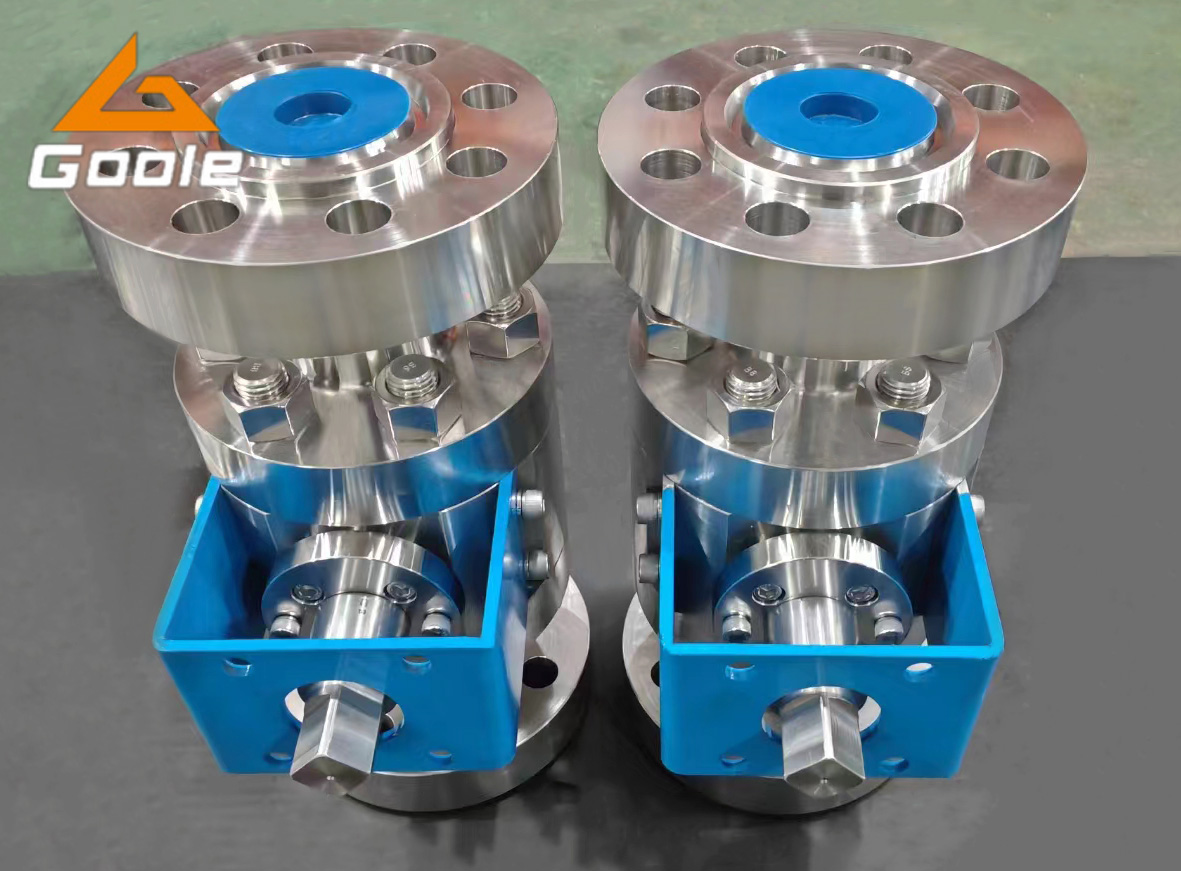 高壓帶氣動(dòng)支架鍛鋼法蘭球閥Q047Y-2500LB  F316  兩寸
