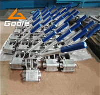 彈簧復(fù)位手柄鍛鋼球閥Q11F-800LB F304  3/4
