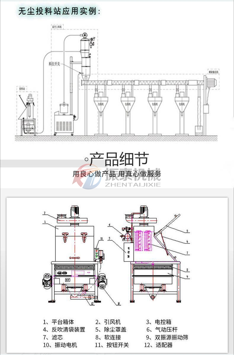 氫氧化鋁無塵投料站結構細節(jié)